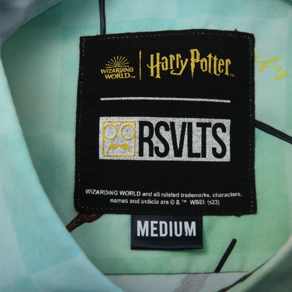 RSVLTS Harry Potter Wizard Wand Kunuflex Button Down Shirt Men's Medium - Picture 4 of 12